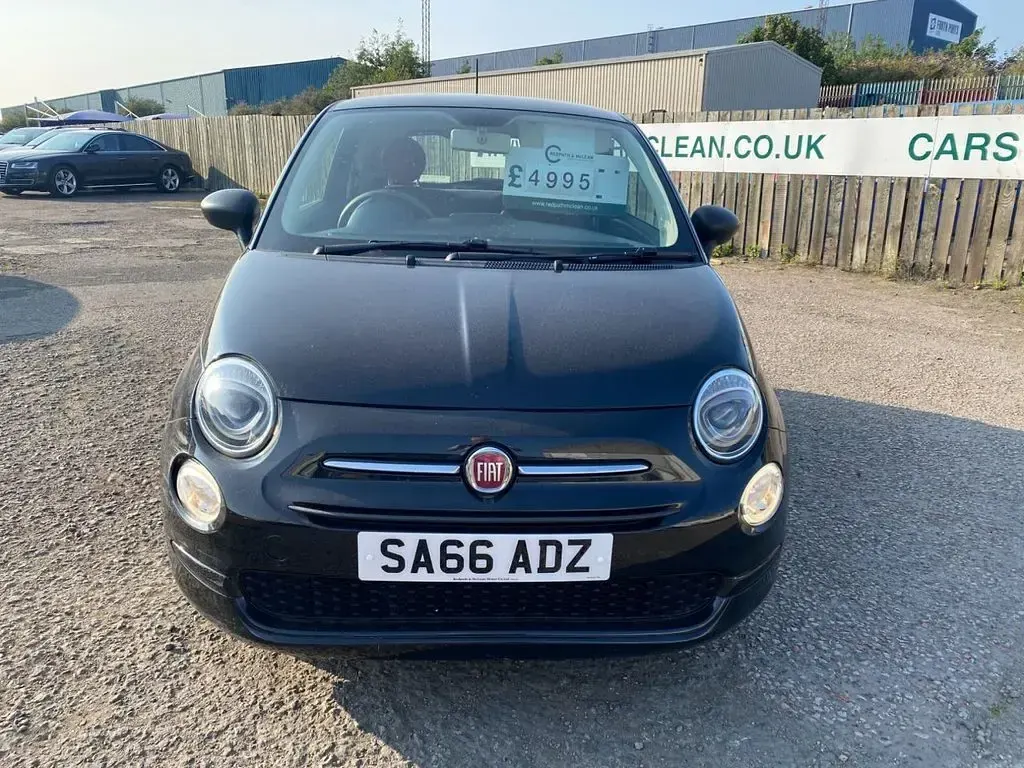 Used Fiat 500 Pop 69 HP (50 kW) 2016 Black Hatchback