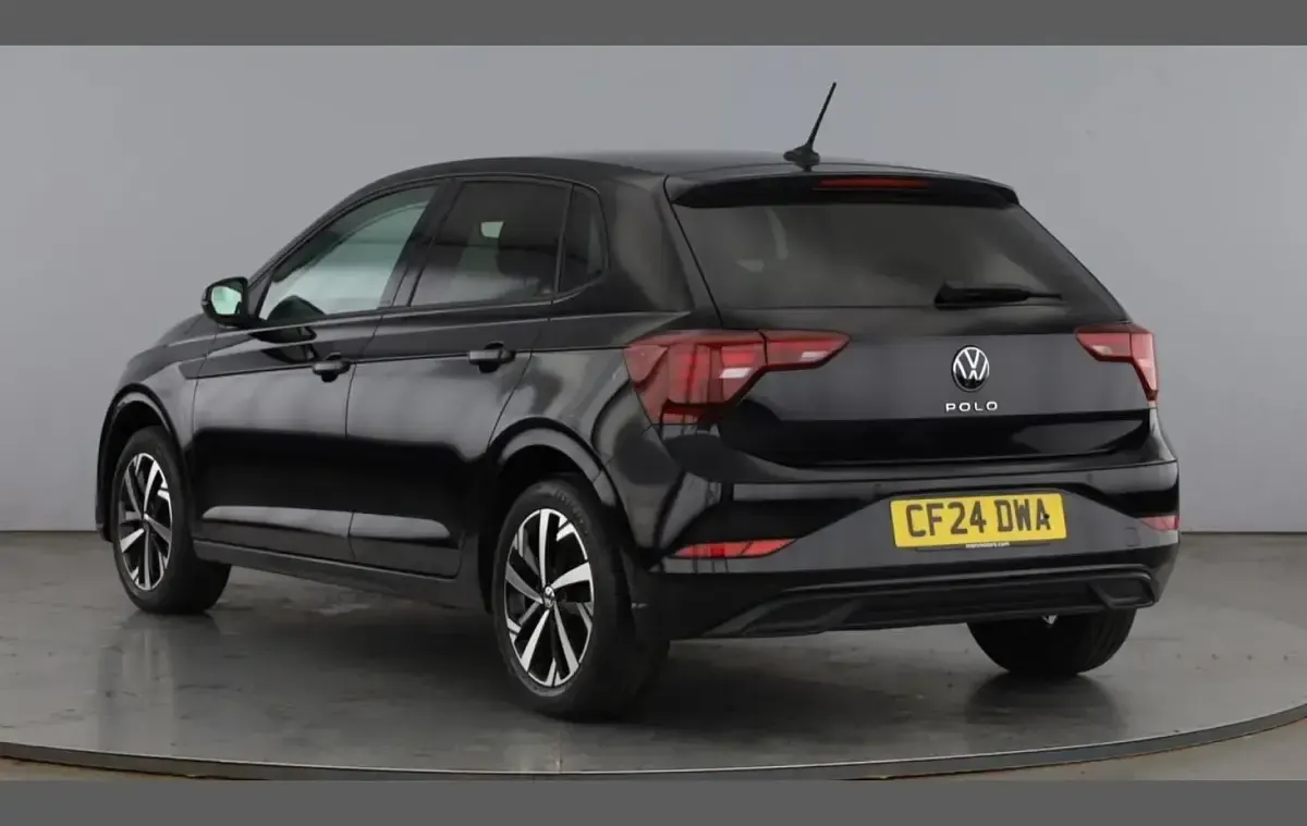 Used VW Polo Match 95 HP (69 kW) 2024 Black Hatchback