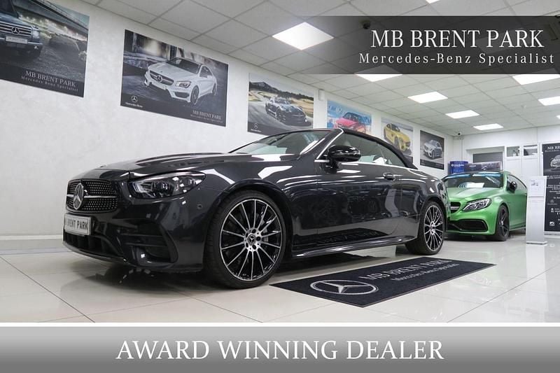 Grey Used 2021 Mercedes E300 AMG line Cabriolet | £33,500 (Good price) - Image 1/3