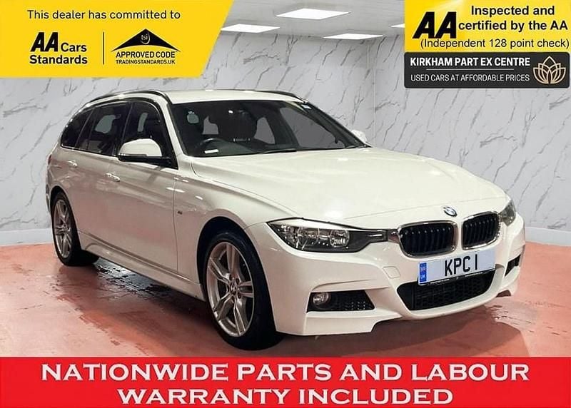White Used 2015 BMW 320 M Sport Estate | £10,395 (Fair price) - Image 1/4