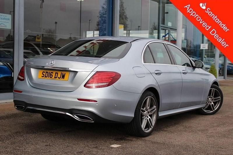 Used Mercedes E220 AMG line 194 HP (142 kW) 2016 Silver Sedan