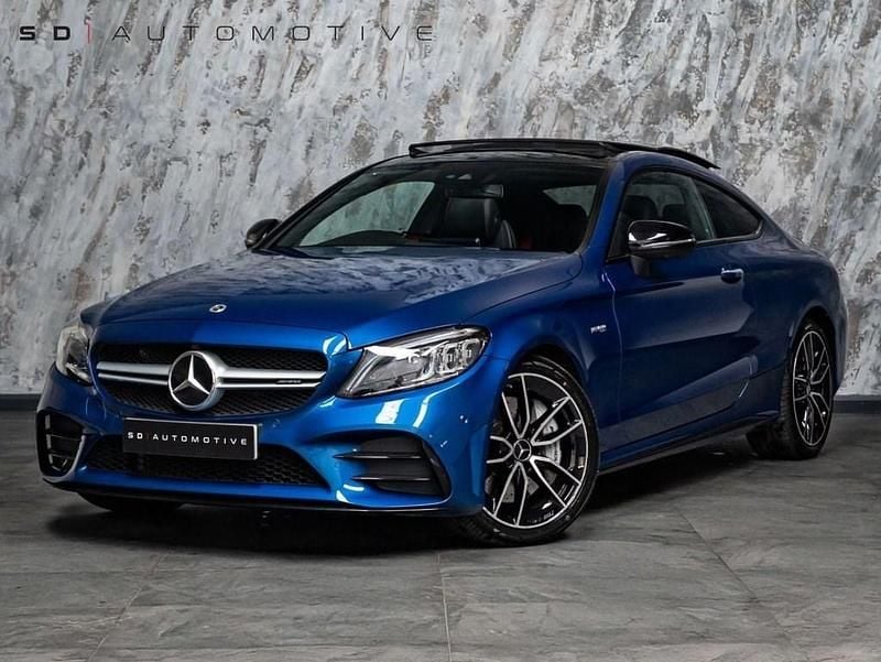 Begagnad Mercedes C43 AMG Premium Plus 2023 Blå Sportkupé