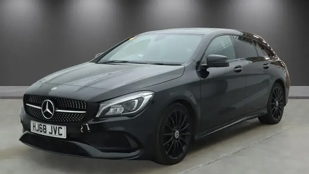 Used Mercedes CLA220 AMG line 2018 Black Coupe