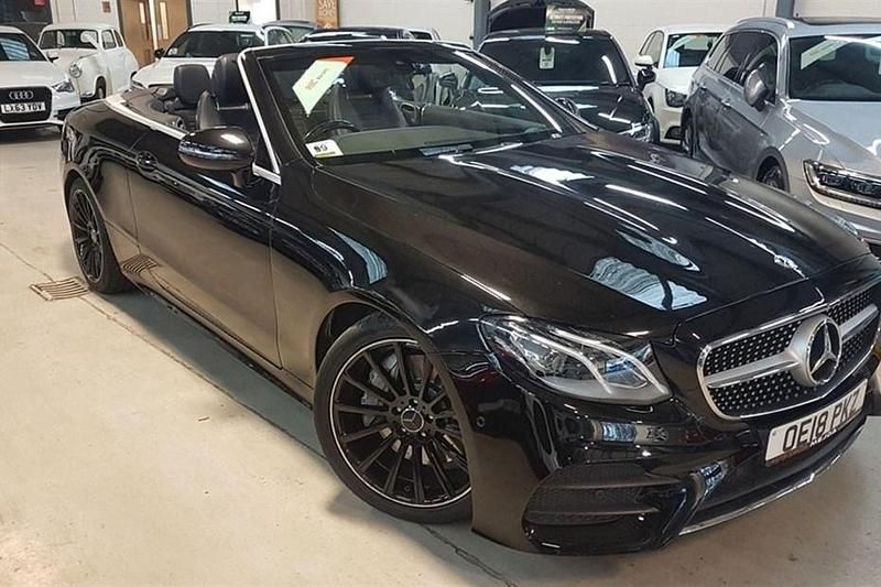 Used Mercedes E300 AMG line 245 HP (180 kW) 2018 Black Cabriolet