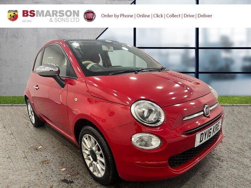 Red Used 2016 Fiat 500C Pop Star Cabriolet | £6,795 - Image 1/4