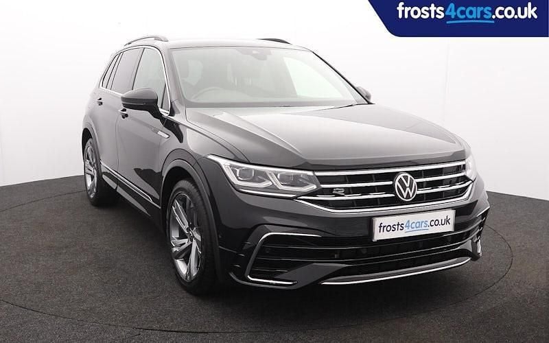 Black Used 2023 VW Tiguan R-line Edition SUV | £27,995 (Fair price) - Image 1/4