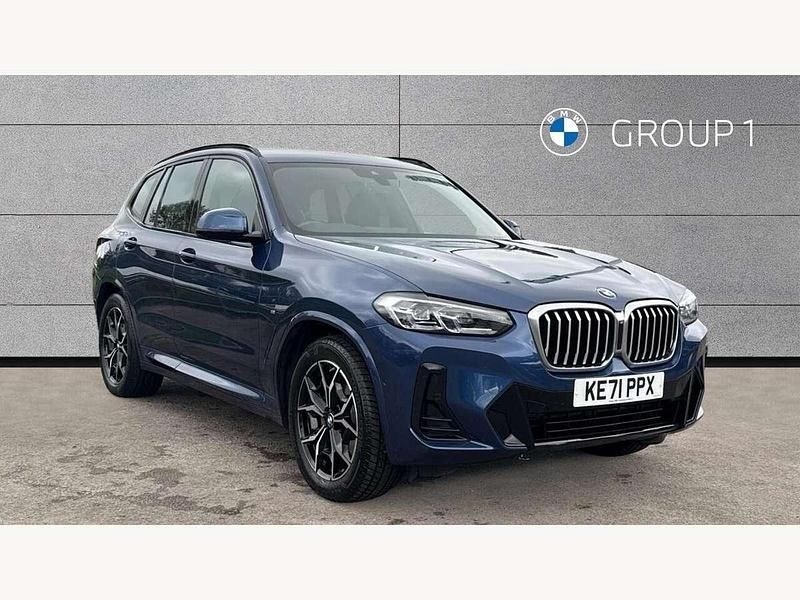 Blue Used 2021 BMW X3 M Sport SUV | £33,290 (Expensive) - Image 1/4