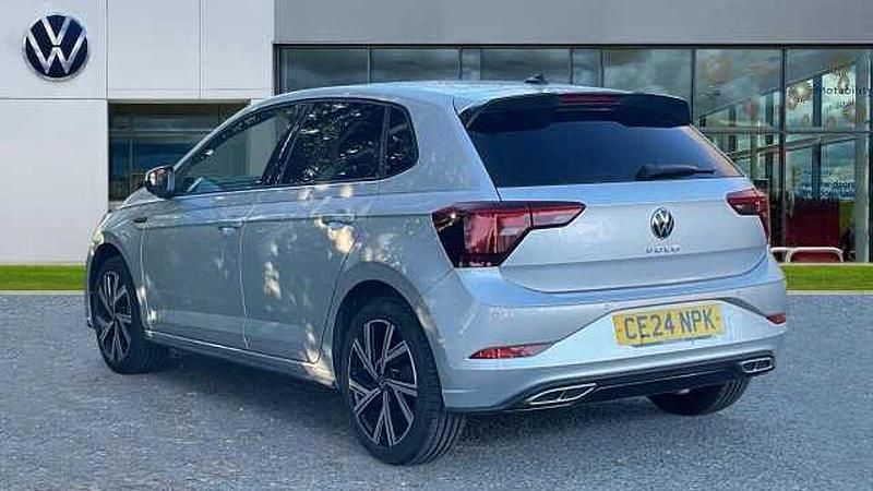 Used VW Polo R-line 95 HP (69 kW) 2024 Reflex silver metallic Hatchback
