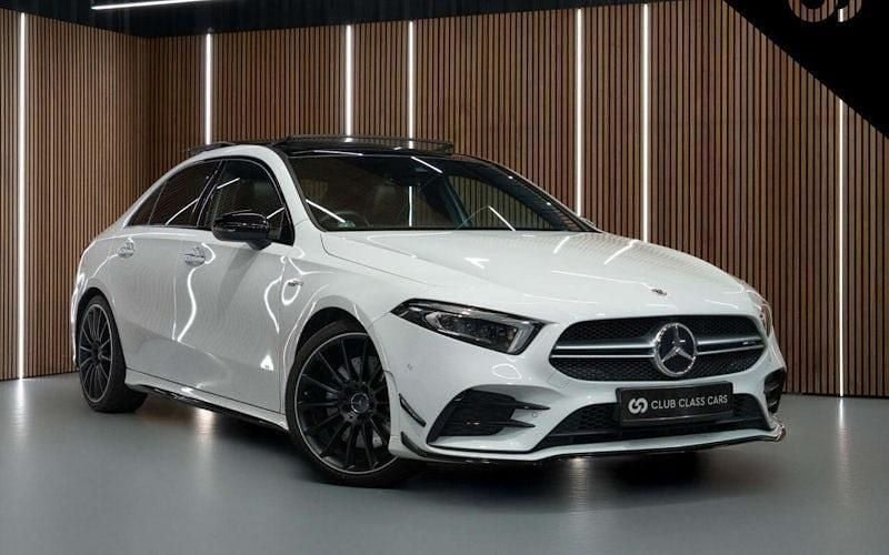 White Used 2022 Mercedes A35 AMG Premium Plus Sedan | £32,795 (A bit pricey) - Image 1/4