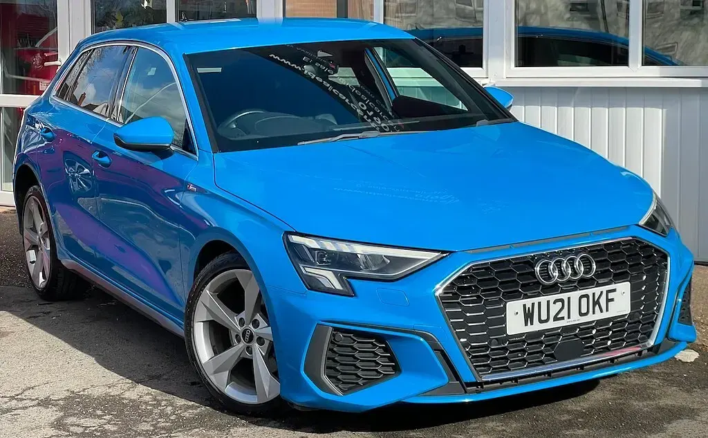 Used Audi A3 Sportback S-Line 2021 Blue Hatchback