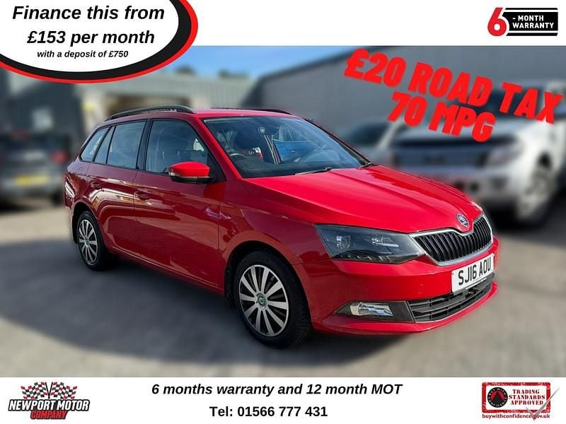 Red Used 2016 Skoda Fabia SE L Estate | £7,495 (Fair price) - Image 1/4