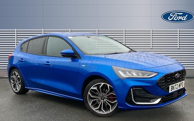 Blue Used 2022 Ford Focus ST-Line Hatchback | £17,239 (Fair price) - Image 1/4