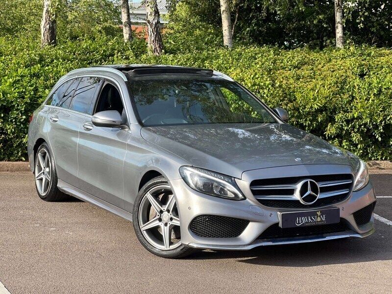 Silver Used 2015 Mercedes C250 AMG Line Premium Plus Estate | £9,995 (Fair price) - Image 1/4