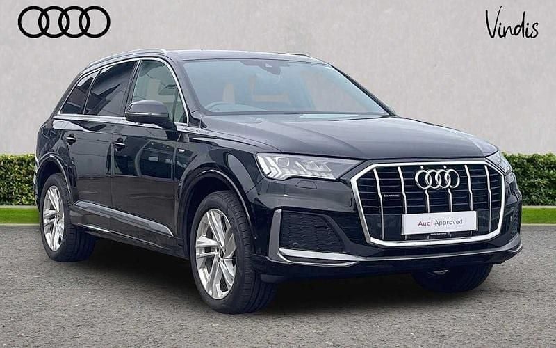 Black Used 2023 Audi Q7 S-Line SUV | £47,142 (Fair price) - Image 1/4