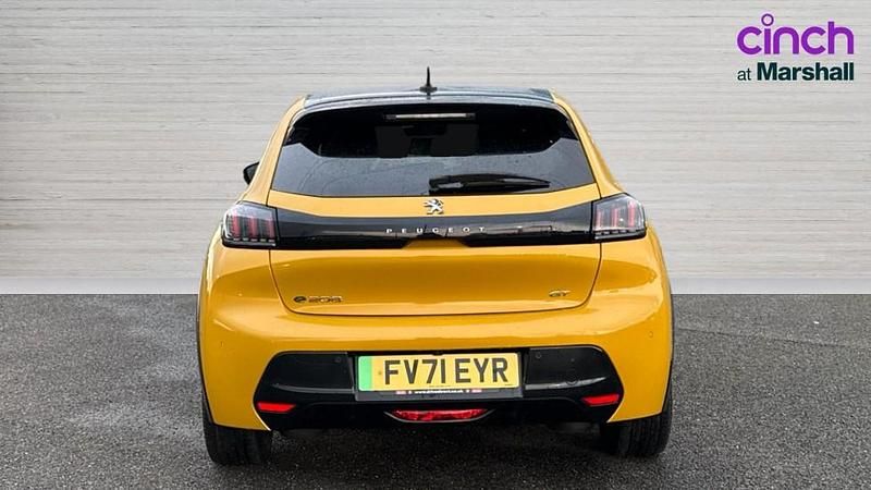 Used Peugeot e-208 GTi 100 kW (136 HP) 2021 Yellow Hatchback