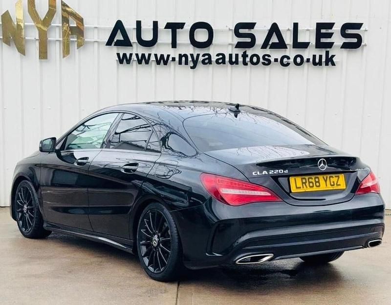 Used Mercedes CLA220 AMG line 2018 Black Sedan