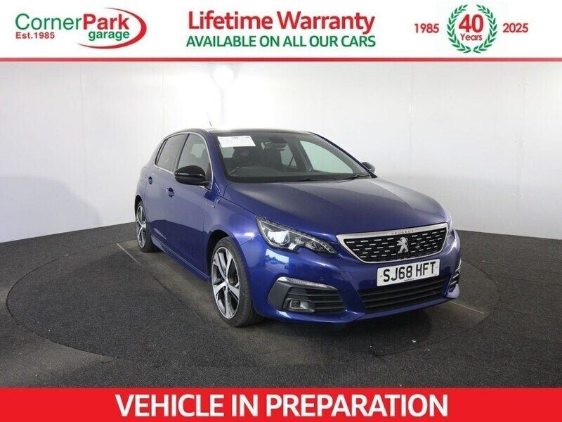Blue Used 2018 Peugeot 308 GT-line Hatchback | £9,499 (Fair price) - Image 1/1