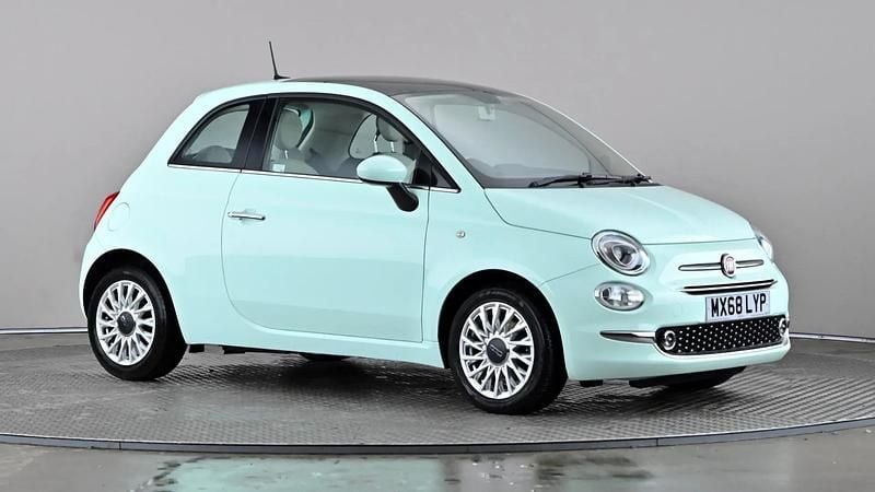 Green Used 2018 Fiat 500 Lounge Hatchback | £7,298 (Fair price) - Image 1/4