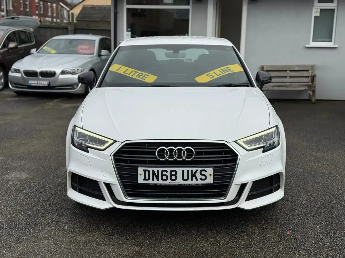 Used Audi A3 S-Line 116 HP (85 kW) 2018 White Sedan