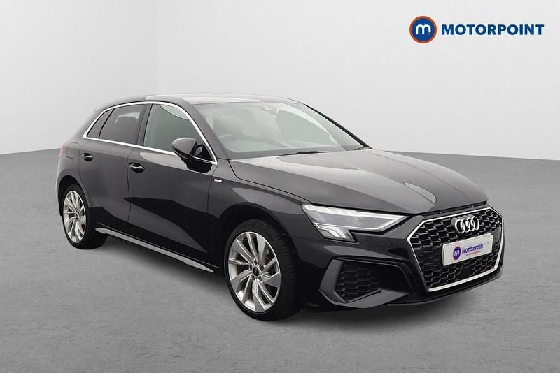 Black Used 2023 Audi A3 e-tron S-Line Hatchback | £20,899 (Fair price) - Image 1/4