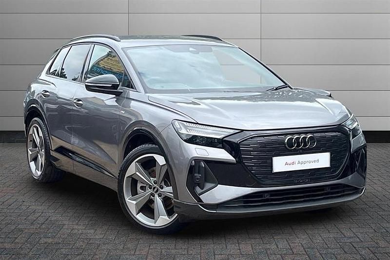 Typhoon grey Used 2024 Audi Q4 e-tron Black Edition SUV | £38,950 (Good price) - Image 1/4