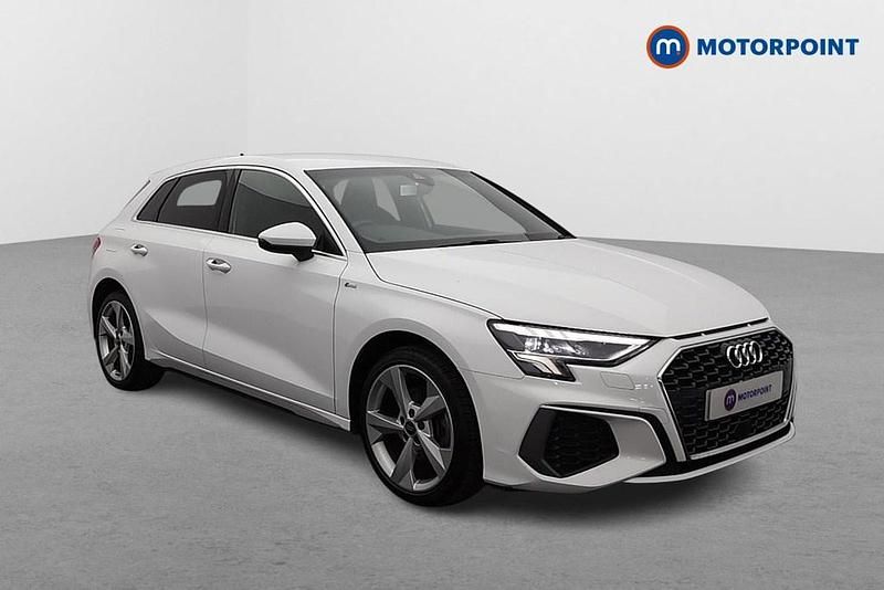 Used Audi A3 e-tron S-Line 2022 White Hatchback