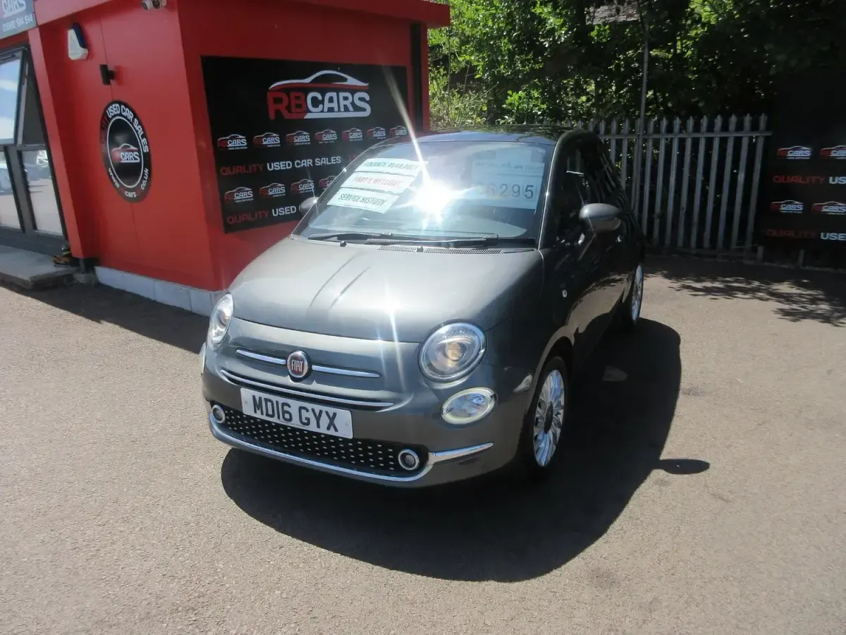 Used Fiat 500 Lounge 69 HP (50 kW) 2016 Grey Hatchback