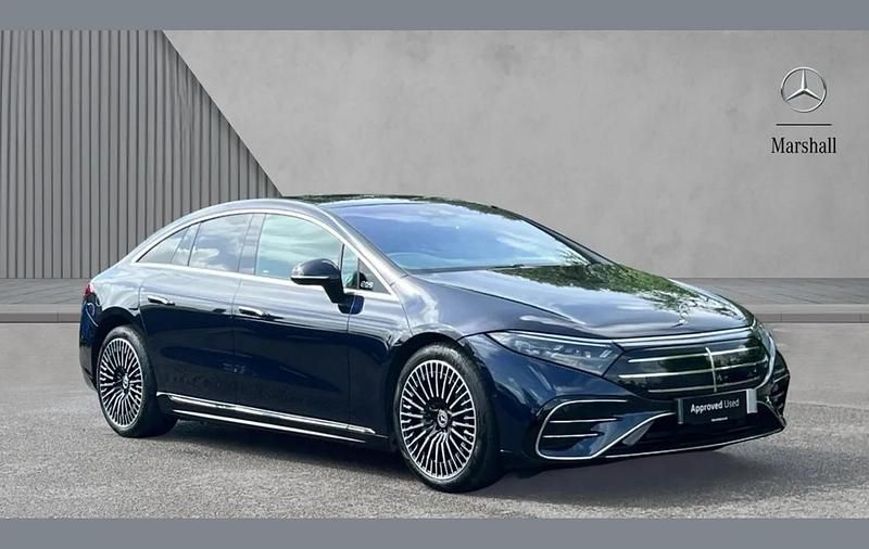 Used Mercedes EQS450+ AMG Line Premium Plus 264 kW (360 HP) 2025 Blue Sedan