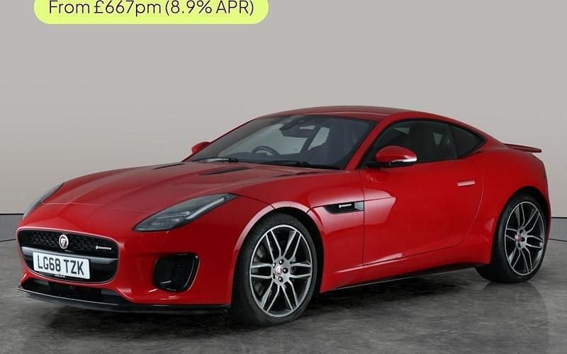 Red Used 2018 Jaguar F-Type R-Dynamic Coupe | £23,045 (Fair price) - Image 1/3
