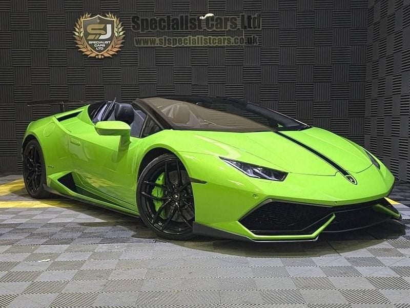 Used Lamborghini Huracán 610 HP (448 kW) 2016 Green Cabriolet