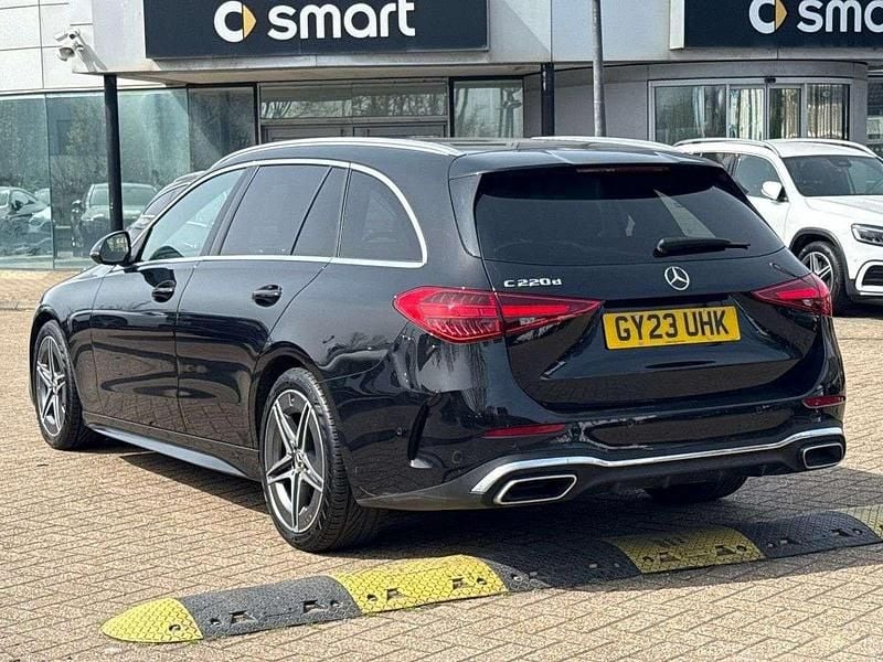 Used Mercedes C220 AMG line 2023 Black Estate
