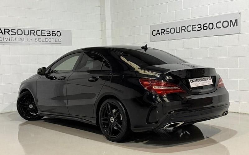 Used Mercedes CLA180 AMG line 122 HP (89 kW) 2017 Black Sedan