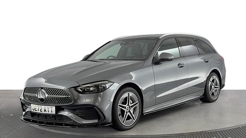 Grey Used 2022 Mercedes C300e AMG Line Premium Plus Estate | £29,220 (Fair price) - Image 1/4