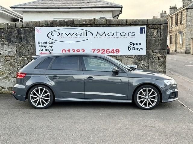 Used Audi A3 Sportback Black Edition 150 HP (110 kW) 2018 Grey Hatchback