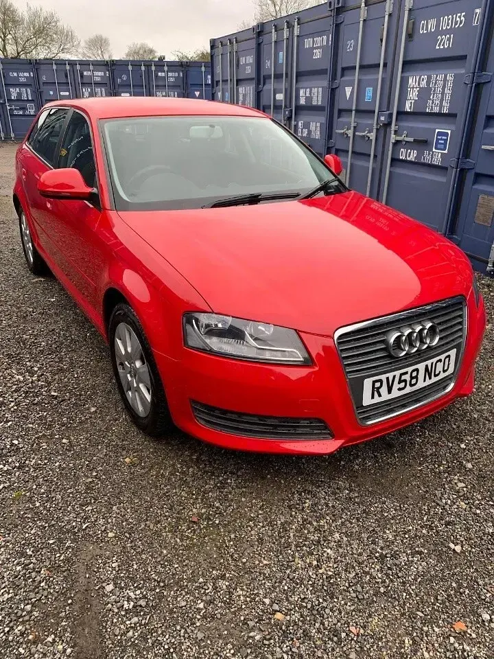 Used Audi A3 100 HP (73 kW) 2008 Red Hatchback
