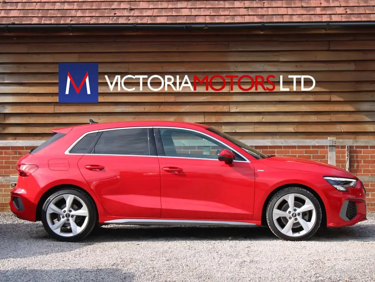 Used Audi A3 S-Line 150 HP (110 kW) 2020 Red Sedan