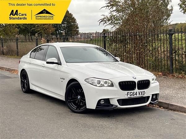 White Used 2014 BMW 520 M Sport Sedan | £9,295 (Fair price) - Image 1/4
