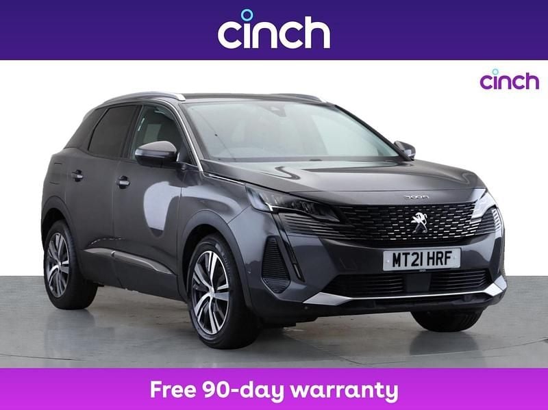 Grey Used 2021 Peugeot 3008 Allure Premium Hatchback | £13,999 (Fair price) - Image 1/3