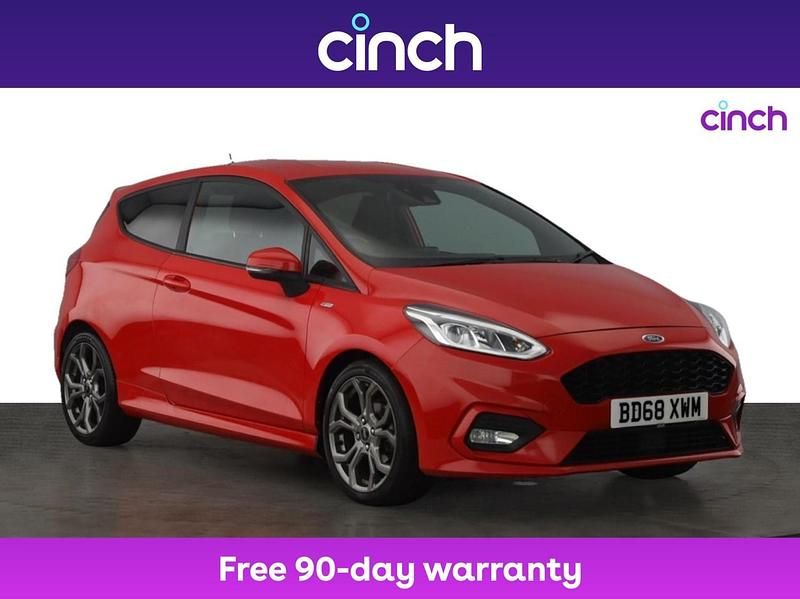 Red Used 2018 Ford Fiesta ST-Line Hatchback | £9,299 (Fair price) - Image 1/3