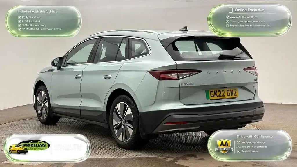 Used Skoda Enyaq iV ecoSuite 150 kW (204 HP) 2022 Silver SUV