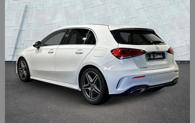Used Mercedes A220 AMG line 187 HP (137 kW) 2019 White Hatchback