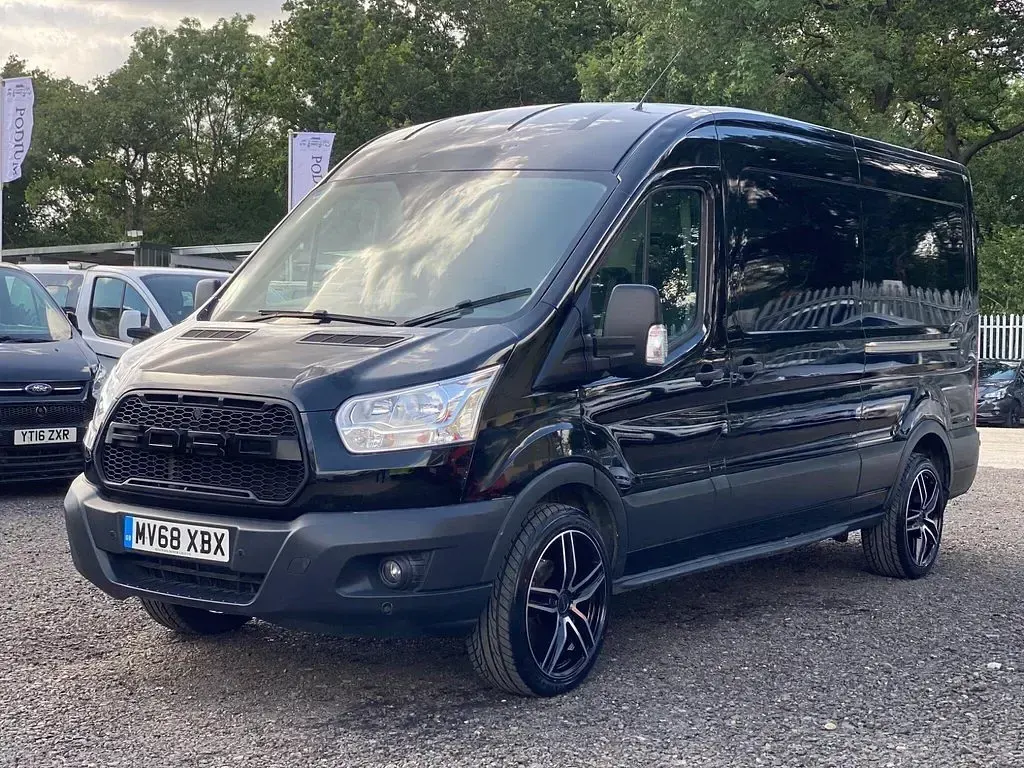 Used Ford Transit 130 HP (95 kW) 2018 Black Van