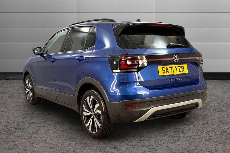 Used VW T-Cross Black Edition 110 HP (80 kW) 2021 Blue SUV