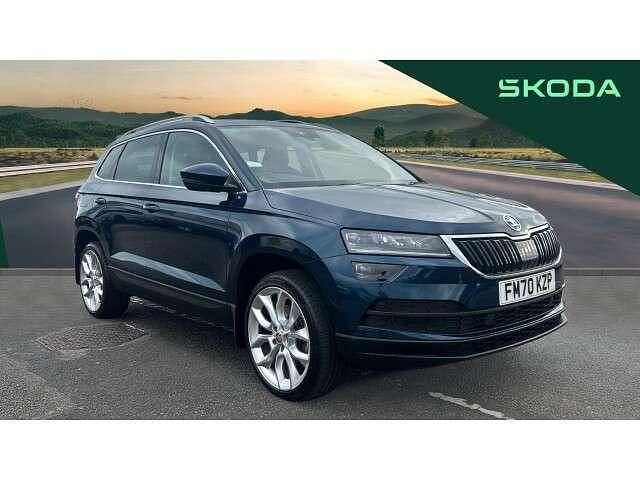Blue Used 2021 Skoda Karoq SUV | £19,018 (Good price) - Image 1/4