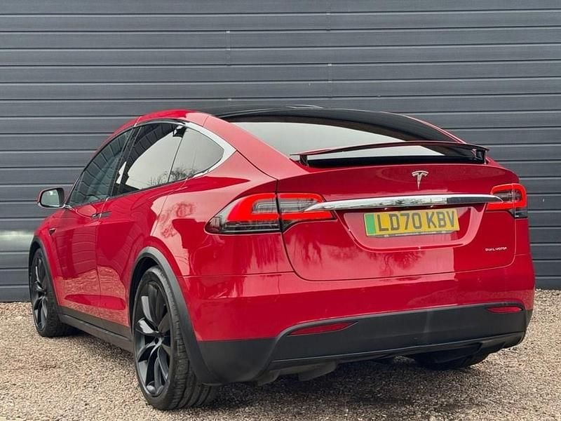 Used Tesla Model X Long Range AWD 397 kW (541 HP) 2020 Red SUV