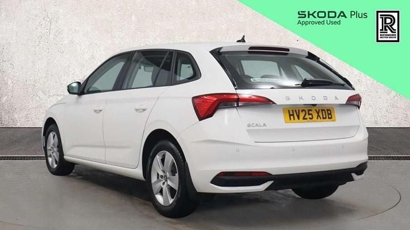 Used Skoda Scala SE 116 HP (85 kW) 2025 White Hatchback