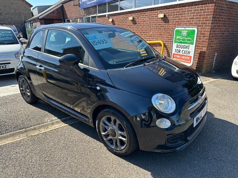 Black Used 2014 Fiat 500 S Hatchback | £5,295 (Fair price) - Image 1/4