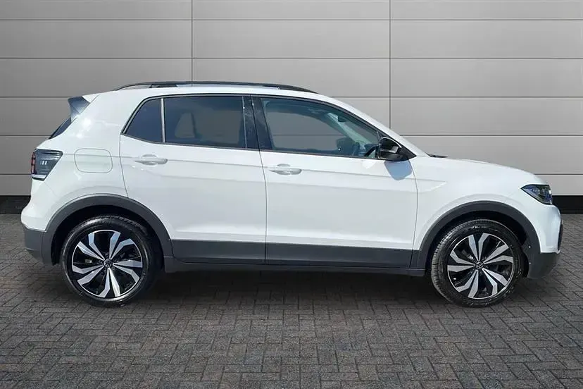 Used VW T-Cross Black Edition 110 HP (80 kW) 2022 White SUV