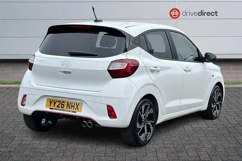 New Hyundai i10 N Line 90 HP (66 kW) 2026 White Hatchback
