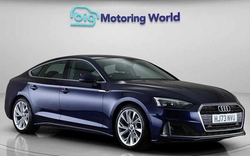Used Audi A5 Sportback Sport 150 HP (110 kW) 2023 Blue Hatchback
